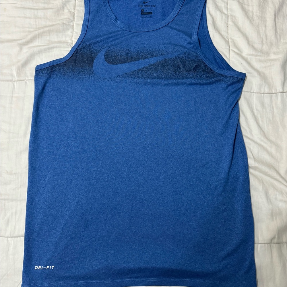 Nike Men's Blue Dri-FIT Tank Top